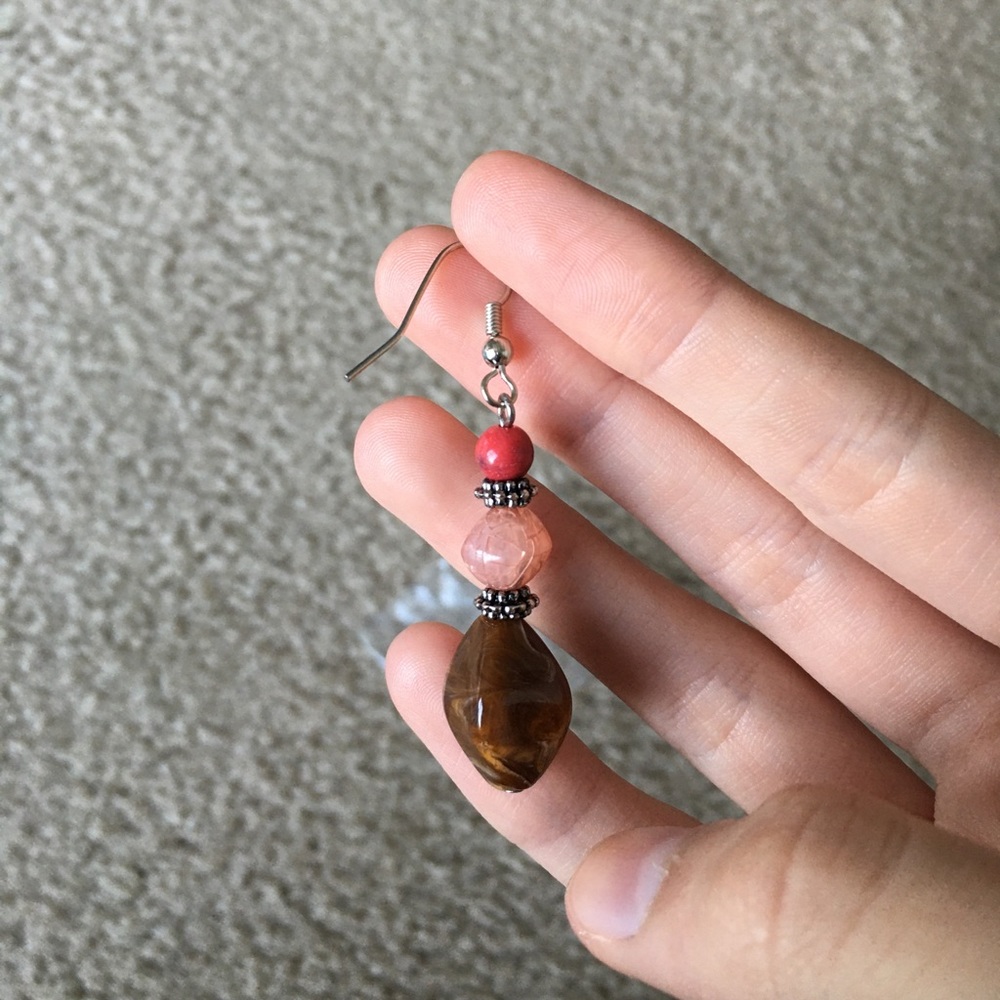 Beaded earrings 🌹